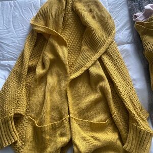 Cozy Yellow Knit Sweater